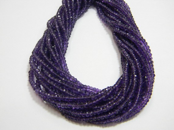 Quality African Amethyst Micro Faceted Roundell